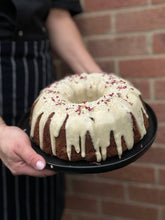 Load image into Gallery viewer, Spiced Carrot Bundt Cake with Tahini & Orange Blossom