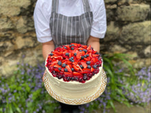 Load image into Gallery viewer, Fluffy summer berry and mascarpone cake