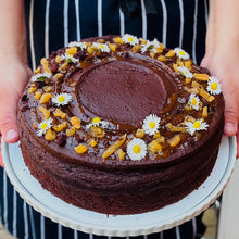 Load image into Gallery viewer, Plant based Chocolate and avocado cake with Apricot jam
