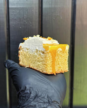 Load image into Gallery viewer, Plant base Orange and almond cake passionfruit curd
