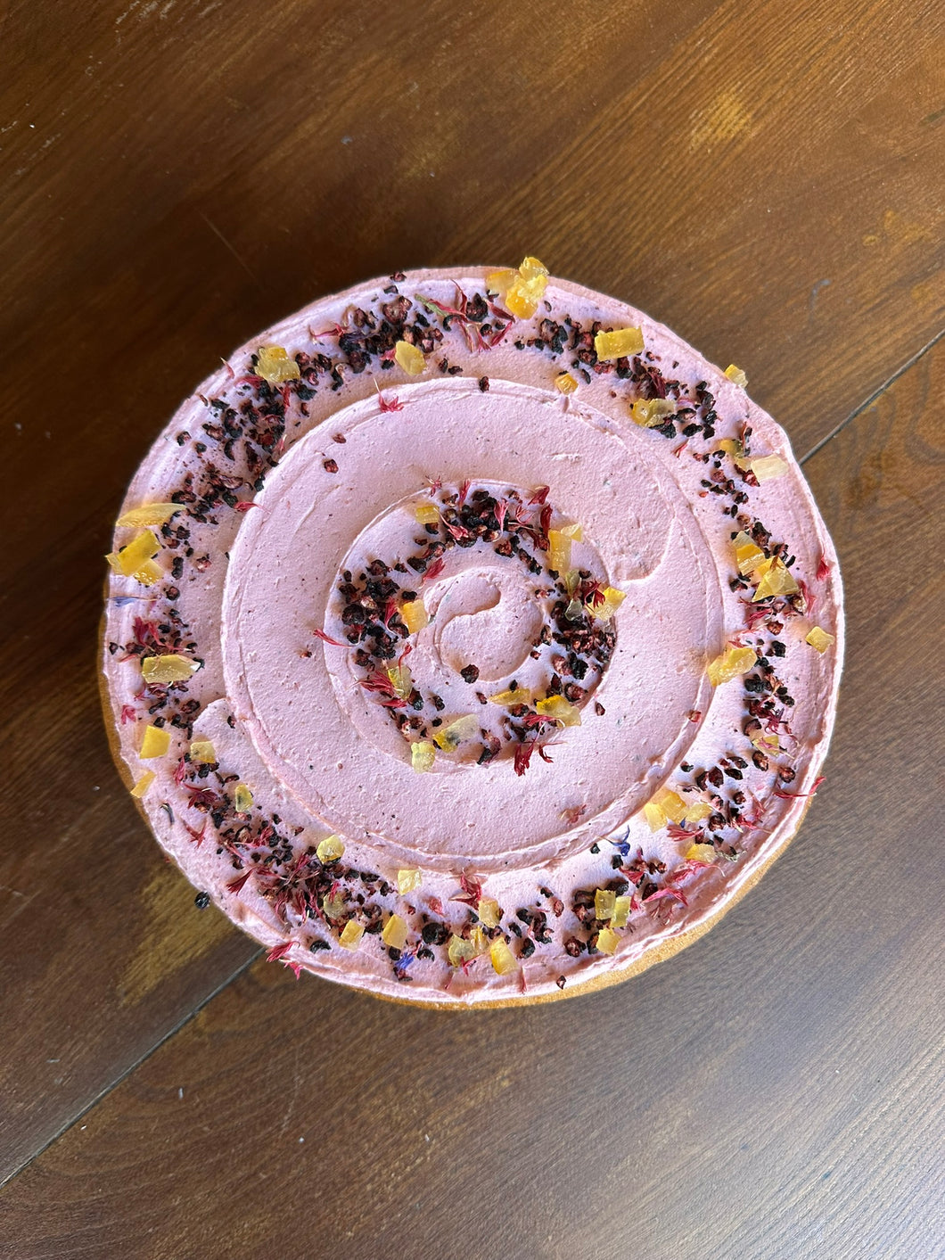 Plant base Lemon and blueberry cake