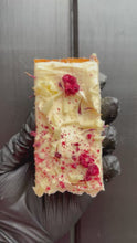 Load and play video in Gallery viewer, Buttery vanilla and blackberry cake with white chocolate cream
